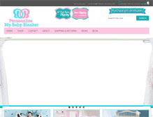 Tablet Screenshot of personalizemybabyblanket.com